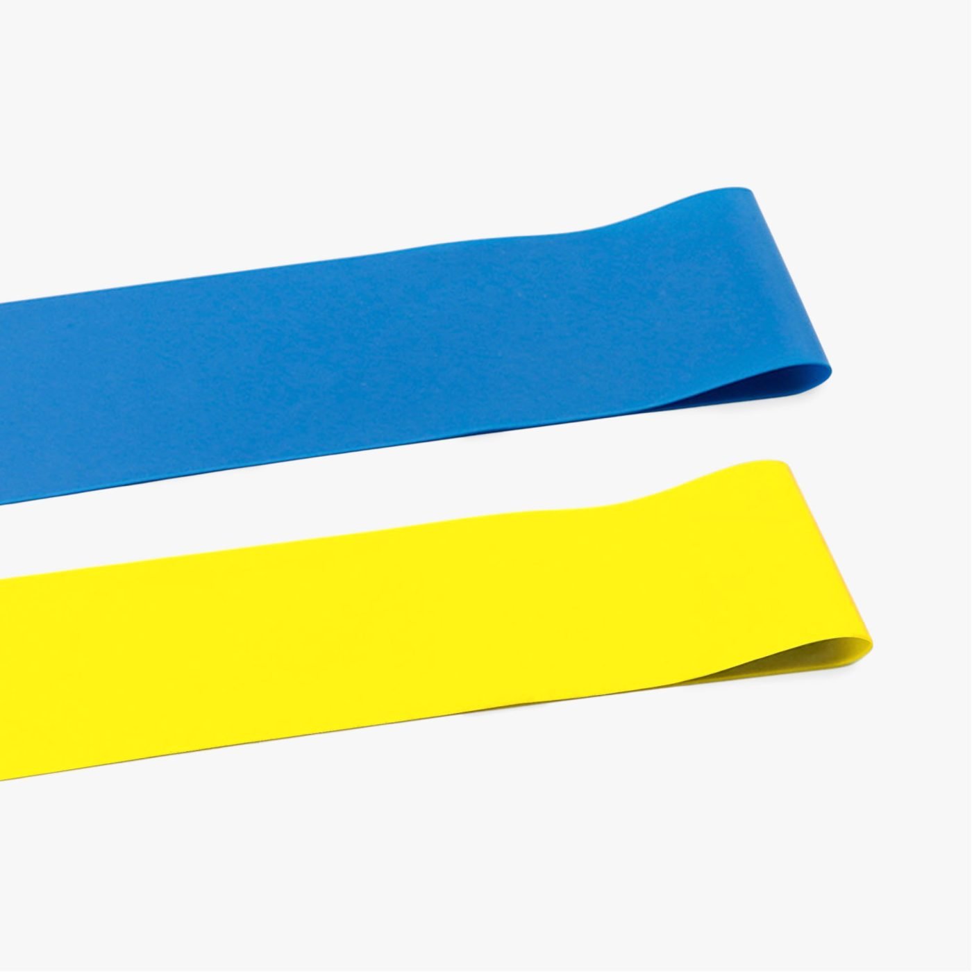 Close up shot of the blue and yellow bands