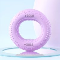 Purple 20-30LB hand grip strengthener for rehabilitation and light strength training.