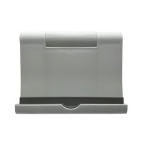 Front view of white desk stand